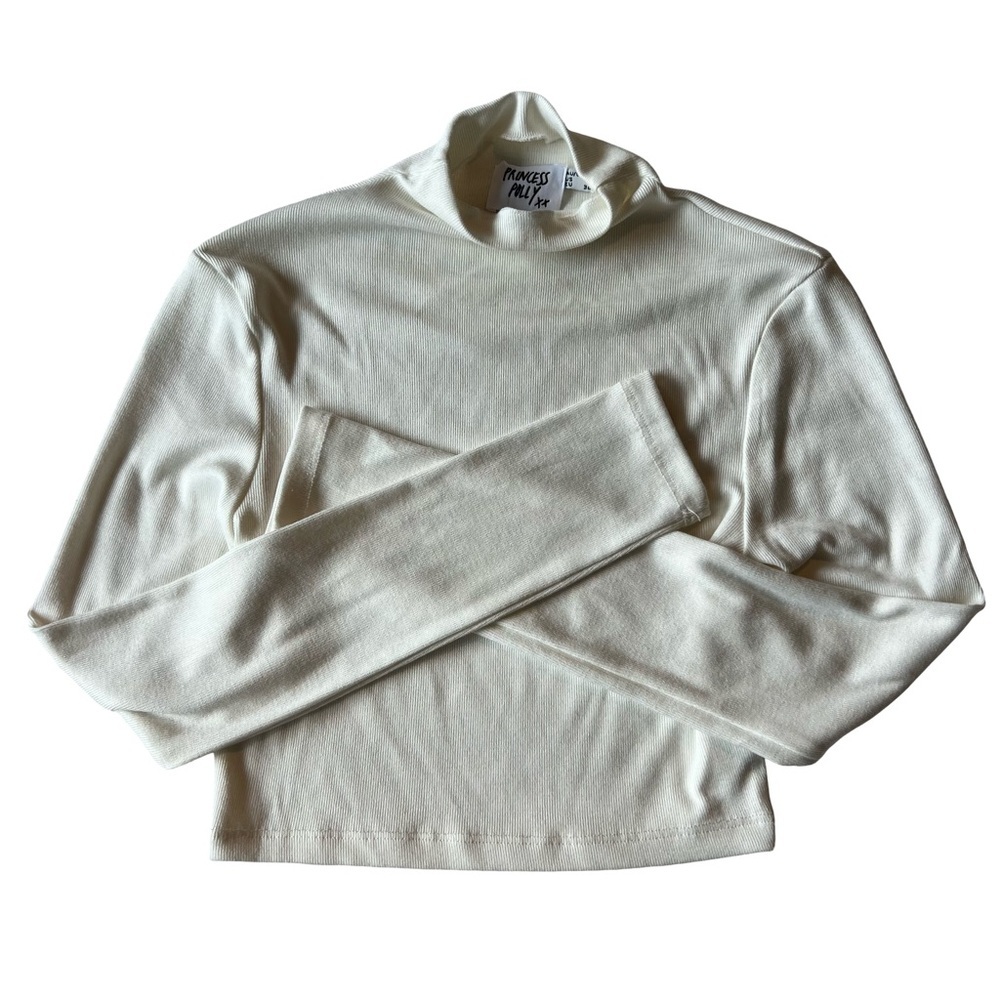 Princess Polly Turtle Neck Top Cream